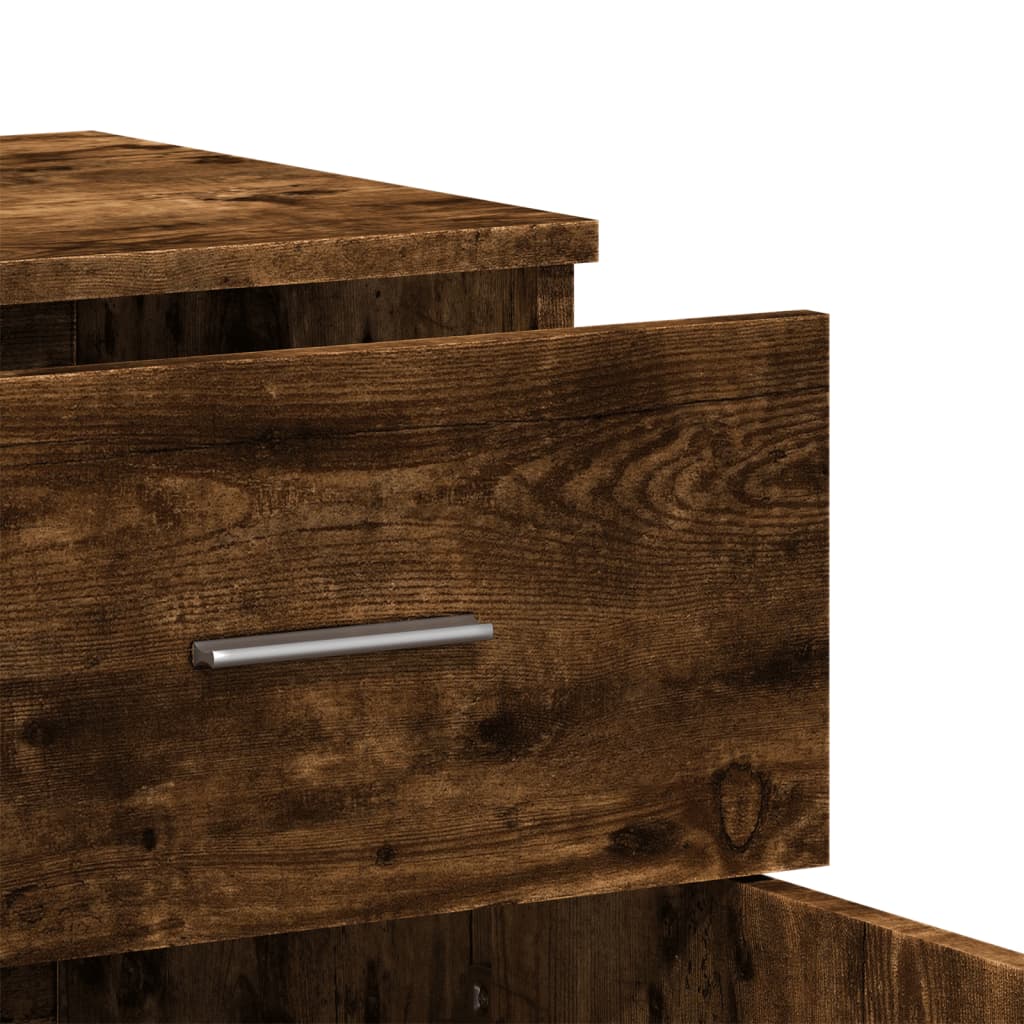 Sideboard Smoked Oak 79 x 38 x 80 cm Particleboard