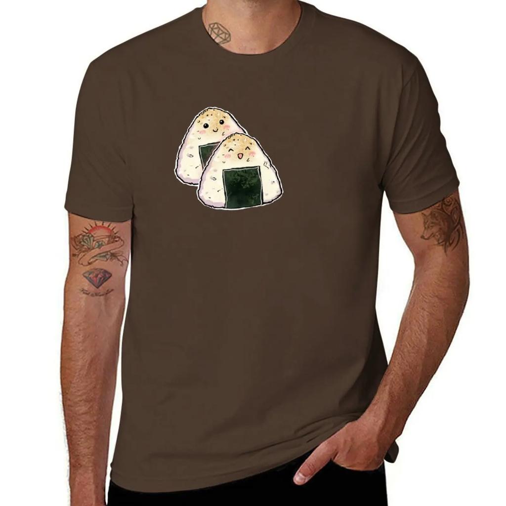 Onigiri TShirt graphic tee shirt aesthetic clothes funny t shirts men