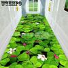 3D Flower Home Corridor Carpet Crystal Velvet Dirt Resistant Wear-resistant Anti Slip
