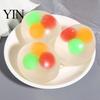 Portable Stress Relief Toy 3Pcs Clear Ball for Anxiety Relief, Squeeze with Soft Sensory Colorful Beads Inside, Reduction Transparent Fidget Gadget