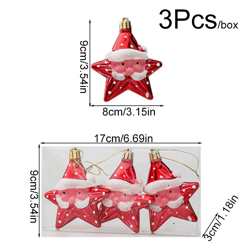 3/6Pcs/Pack Home Decoration New Year Plastic DIY Christmas High Quality Hanging Pendant Lollipop Gifts