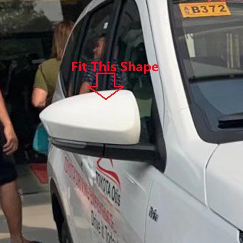 For Indonesian Version Raize   ABS Carbon Side Rear View Mirror Cover Caps Shell Rearview Mirrors Frame Trims Styling