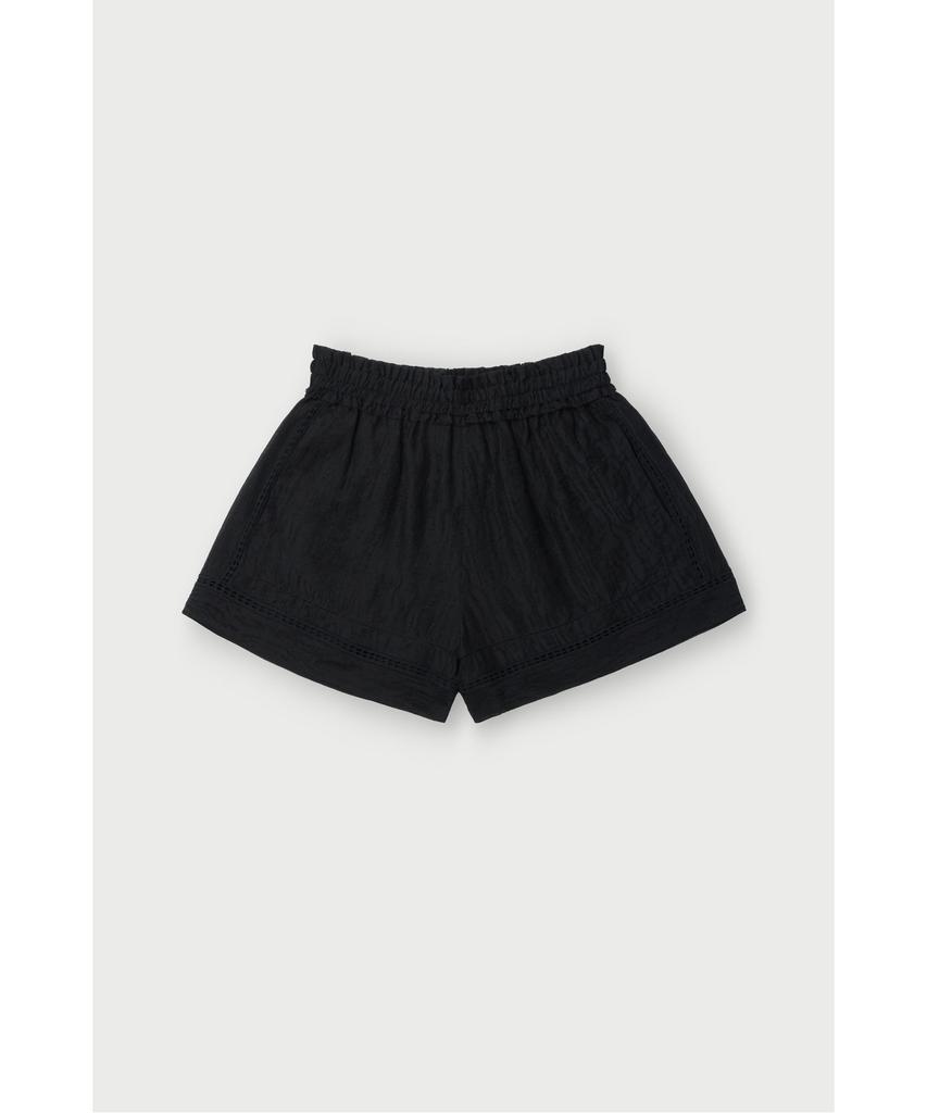 IROWOMEN Daviniaspe Lace Panel Banding Shorts Iopom26107Bkx