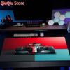 Cooles F-Rennwagen-Muster Großes Mauspads Schreibtischunterlage mit genähtem Rand rutschfest Langlebig Büro Zubehör Gaming-Mauspad