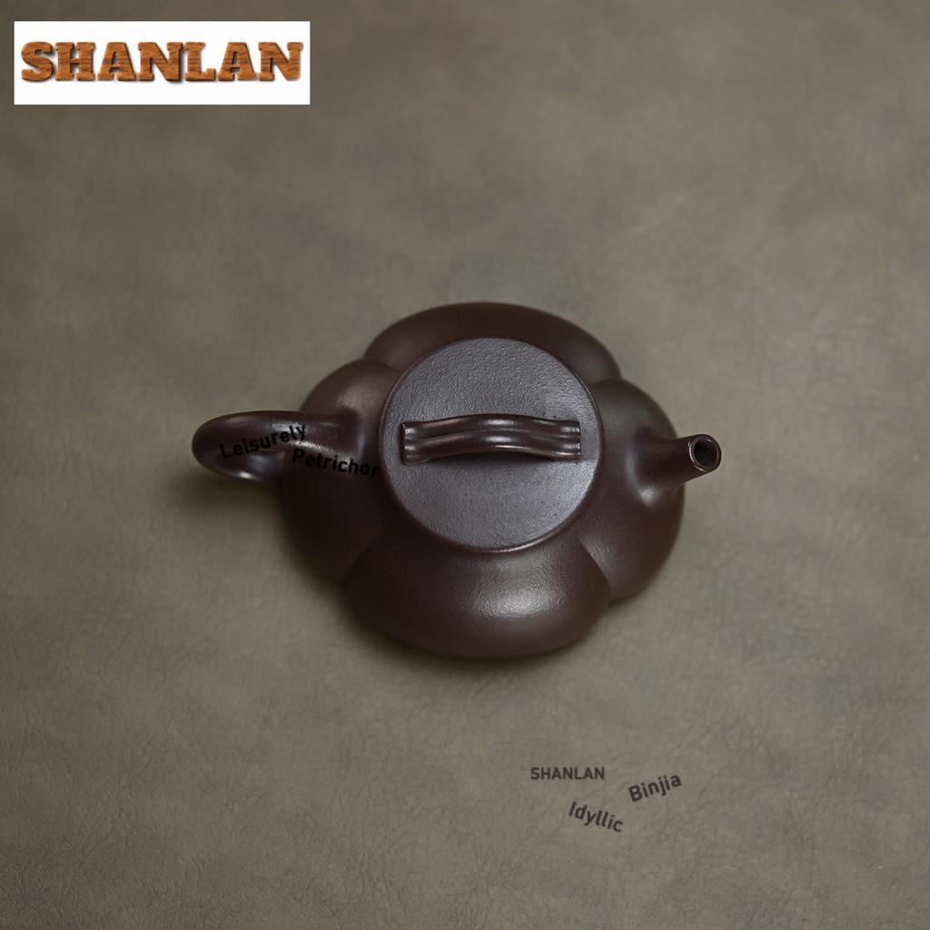150ml Authentic Yixing Purple Clay Teapots Handmade Fragrant Grain Pattern Pot Raw Ore Mud Kettle Chinese Zisha Tea Set Supplies