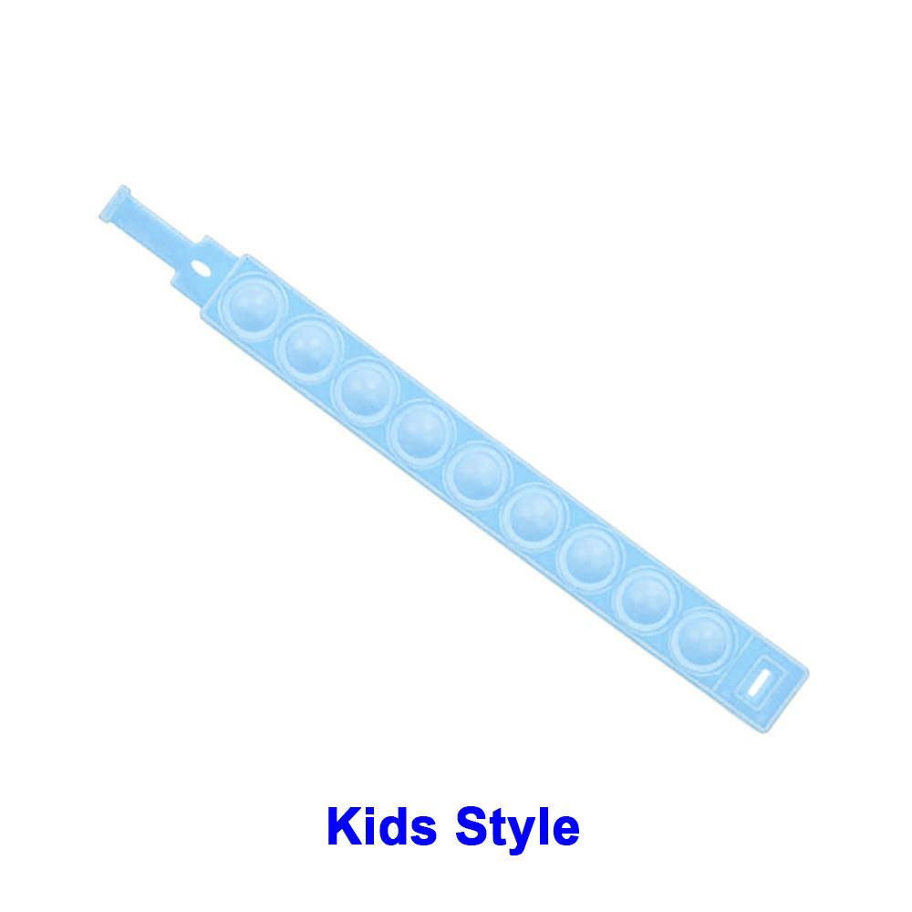 Mondo Silicone 1pz Stili Corti Pops Bolle Braccialetto Decompressione Giocattolo Sollievo Stress Colorato Braccialetto Silicone Adulti Bambini Giocattoli