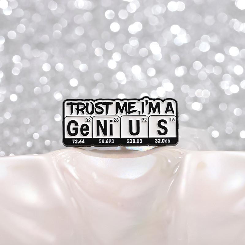 Chemical Element Multifunctional Brooch With Vibrant Colors For Accessories Fashion