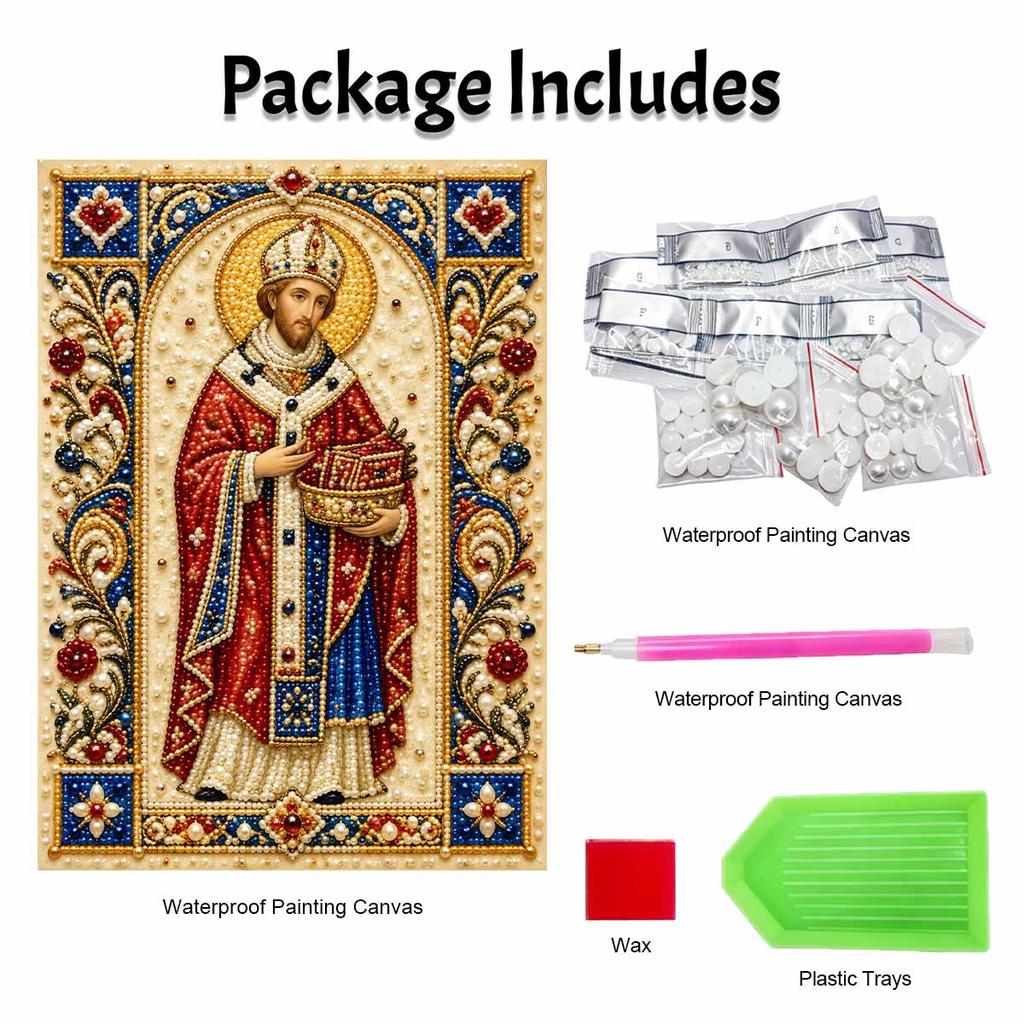 DIY 3D Pearl Diamond Painting Art Set Saint Religious Icon Home Decor Art Set Wall Art
