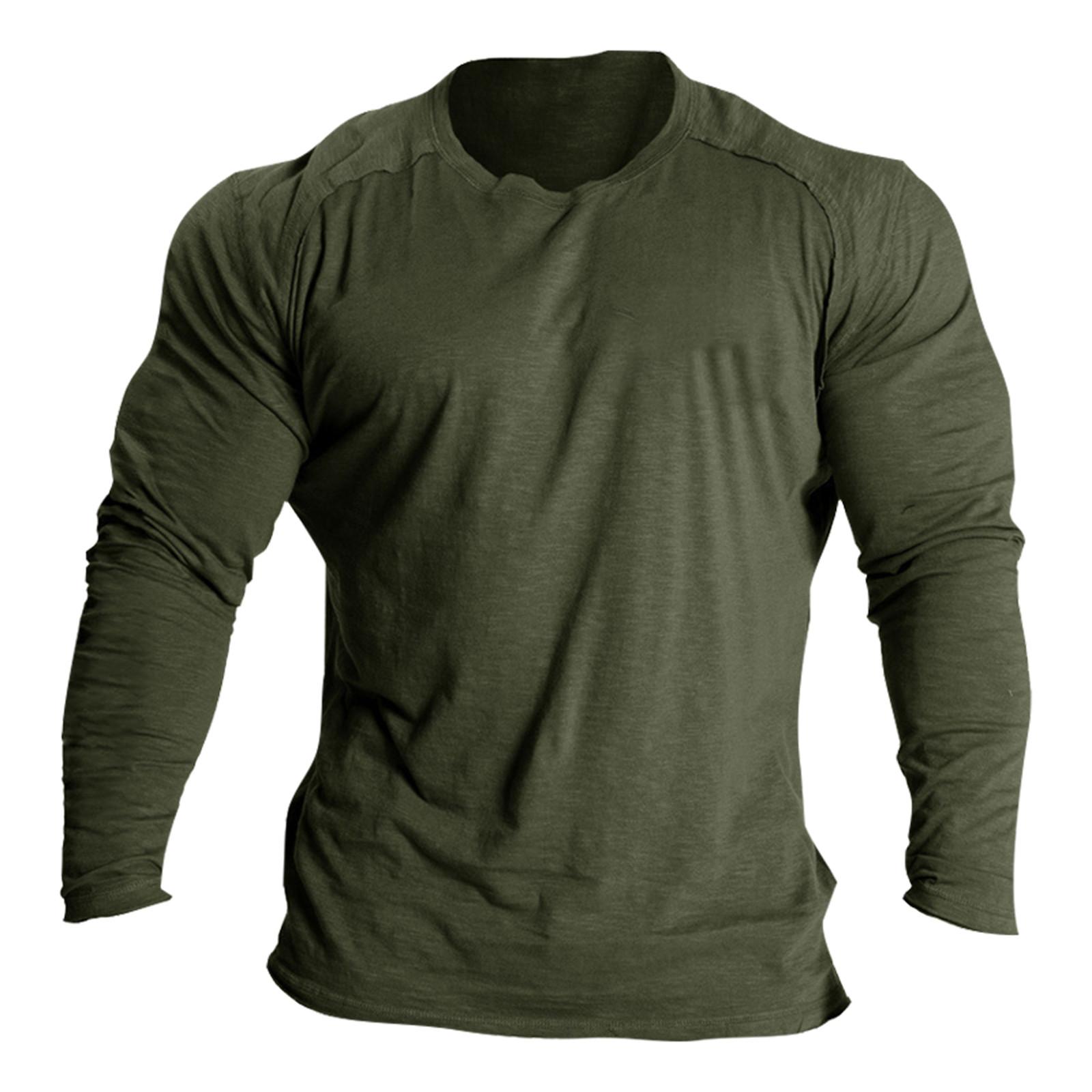 

Men S Raglan Long-Sleeved T-Shirt Fashion Color Long-Sleeved Sweatshirt XXXL зелений