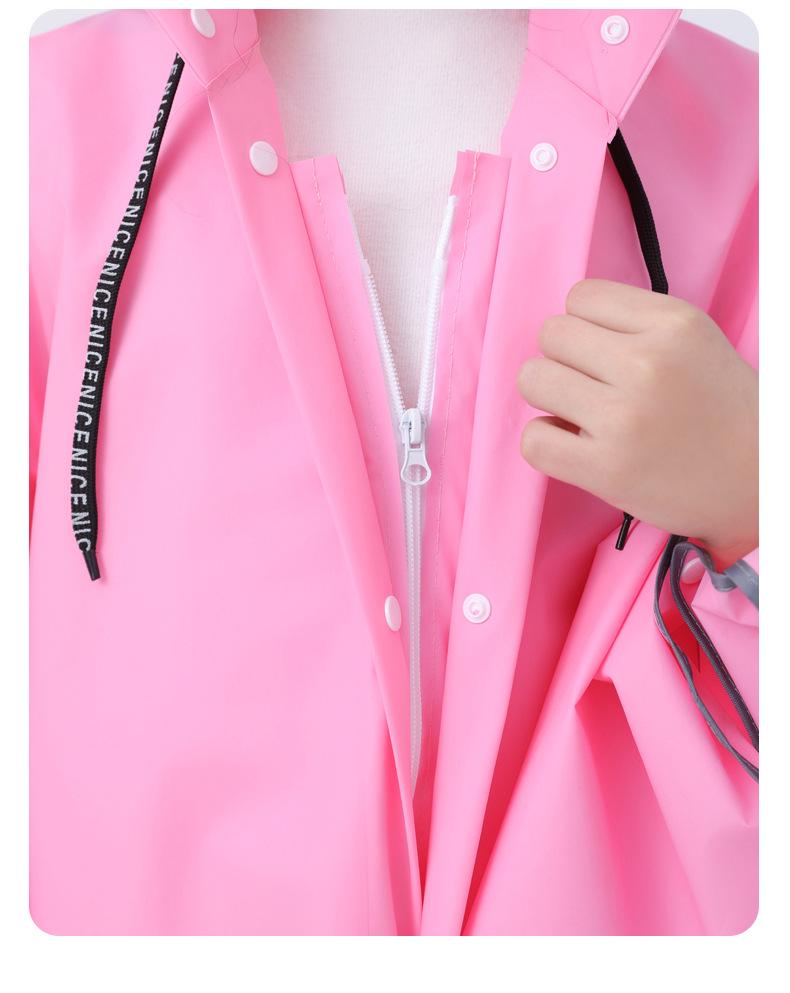 Cartoon Rain Poncho for Students: Waterproof Bicycle and Schoolbag Cover for Boys and Girls