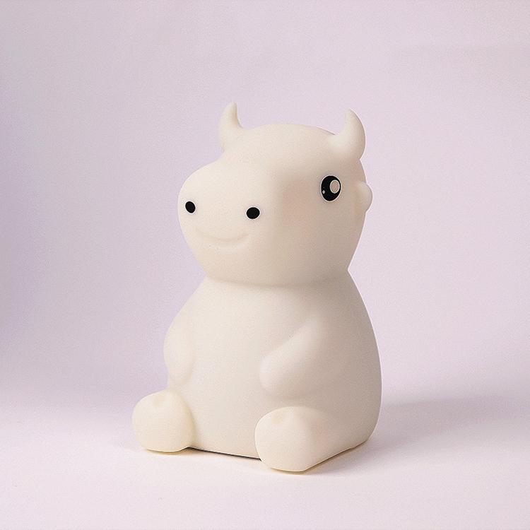 

Силиконовый ночник Mavericks, светодиодный светильник, перезаряжаемый через USB, красочный спальный светильник с бесконечной регулировкой яркости 84 *113 *133 mm белый