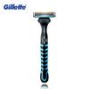 Gillette Ręczna maszynka do golenia Vector3 dla mężczyzn Gładka maszynka do golenia Vector 3 Excel Excel Face Safety Golenie brody