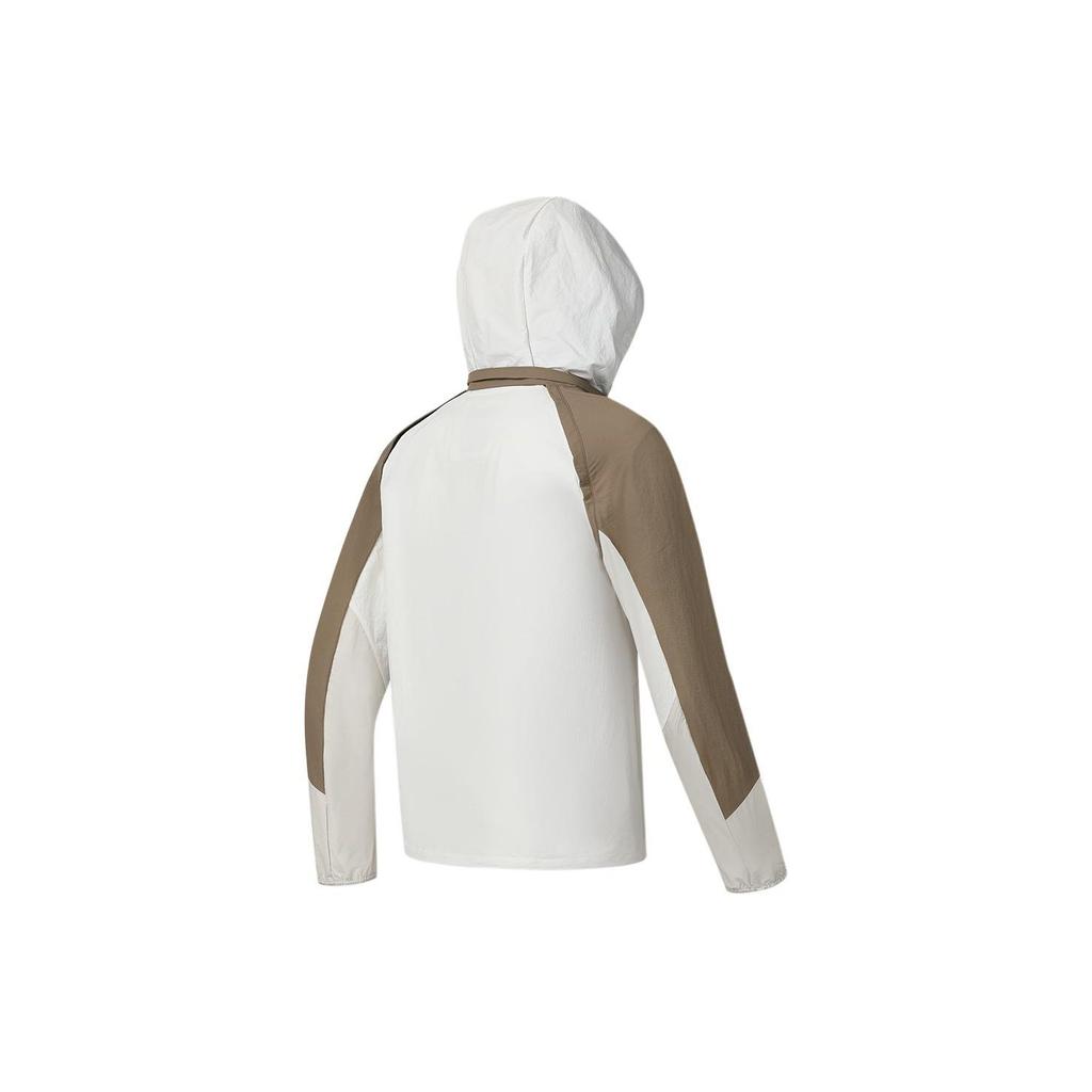 Fila Colorblock Logo Print Kapuzen-Sport-Webjacke Herrenjacken Malt-Ball A11M417704F-BN