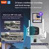 Tuya 180° Panoramic Wireless Outdoor Camera, IP66 Waterproof, Full-Color HD Night Vision, Wide Angle