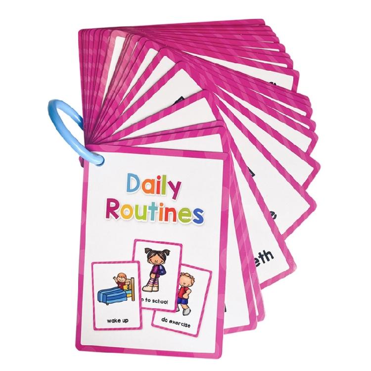 Early Learning Word Card Interactive Vocabulary Building Flash Cards Children Learning English Vocabulary Cards 11x8cm