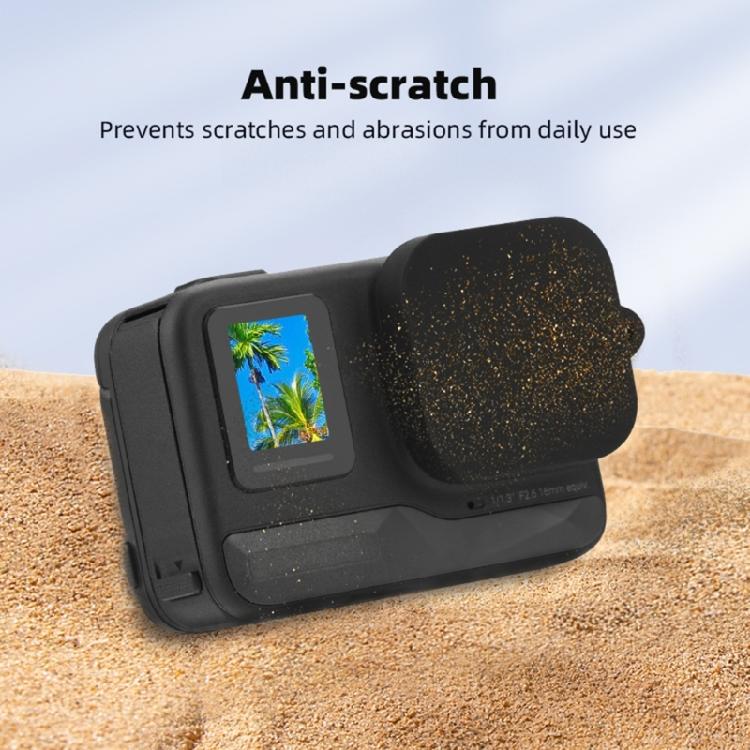 Protective Silicone Lens Cover for Action Camera AntiImpact AntiScratch Secure Adhesion Travel Essential