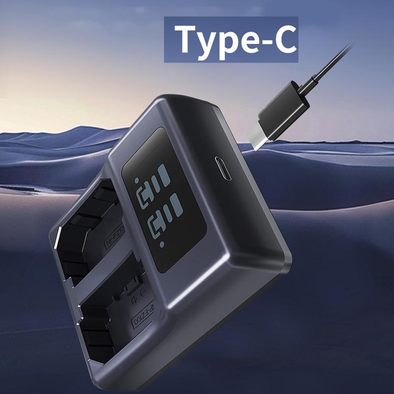 2Slot USB Battery Charger For NPW235 Battery With Intelligent IC And Safety Protections Compatible for XS10 XT5 Cameras