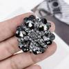 1pcs Heart Rhinestone Metal Buttons Shank For Fur Coat Mink Neck Wool Clothes Decorative DIY Sewing Accessories