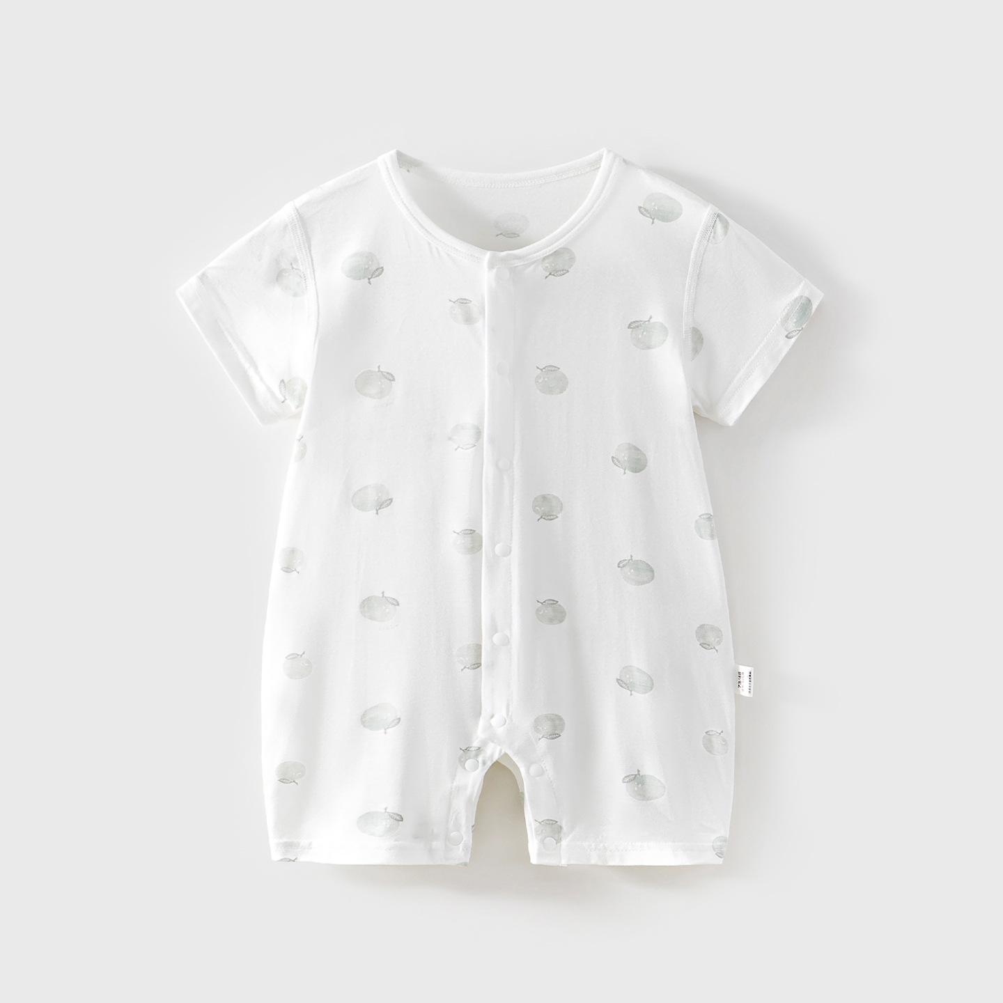 Youkesi Summer Short Sleeve Baby Romper for Boys and Girls - Breathable, No-Bone Pajamas 73 cm