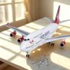 1/200Diecast Airplanes B747 Virgin Atlantic Plane Toy Model 47CM Aircraft British Airline W Light and Wheel Landing Gear