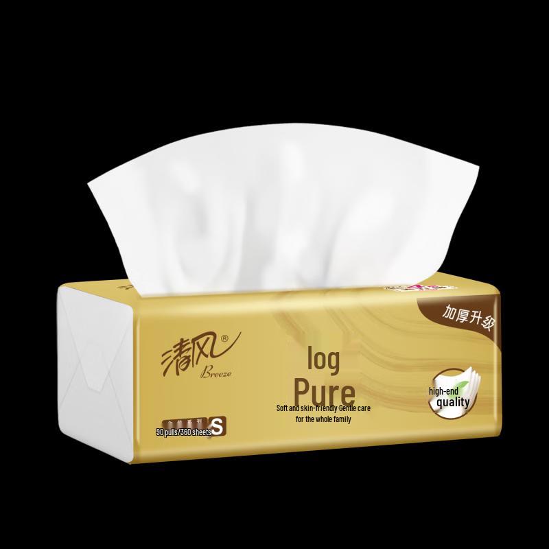 Qingfeng Original Wood Unscented Facial Tissues