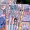 6 Stück Sanrio Anime Neutraler Stift Kawaii Mymelody Kuromi Pachacco Schüler Cartoon Druckstift Kinder Schreibwaren Geschenk Schulbedarf