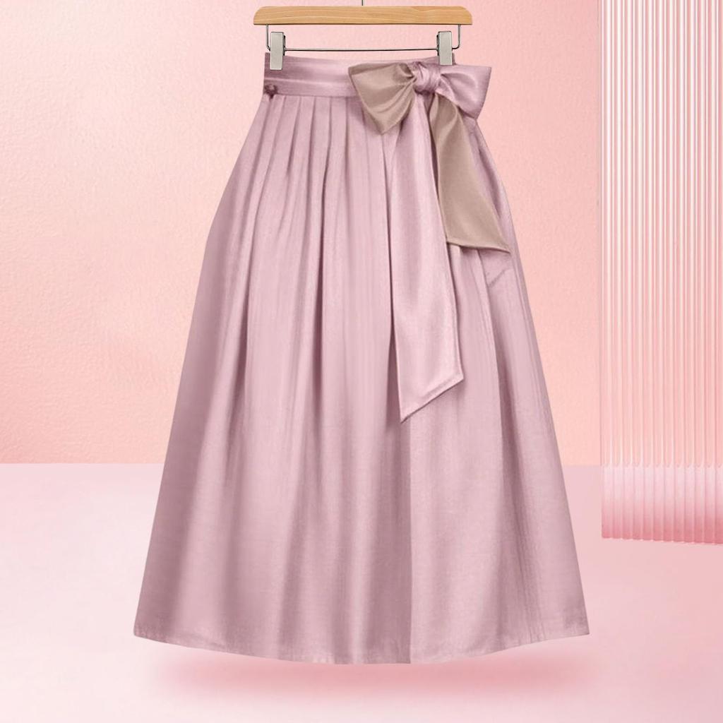 Women's Fashion Solid Color German Traditional Bavarian Beer Festival Retro Strap Pleated Skirt Half Apron