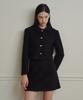 MARROT A-Line Wool Tweed Mini Skirt_Black