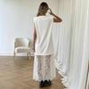 Neues kurzärmeliges Patchwork-Kleid im europäischen und amerikanischen Stil