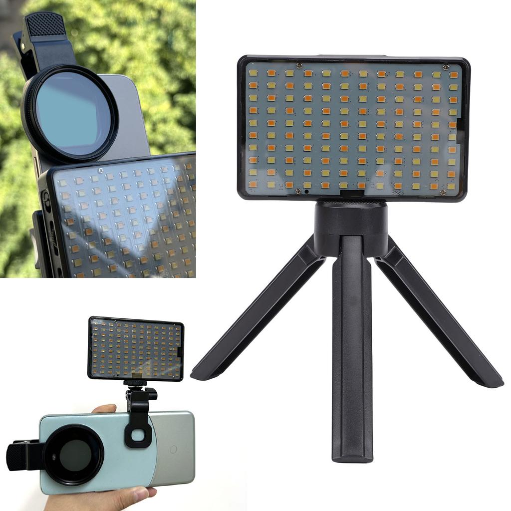 LED Fill Light 2500K-9000K   Brightness Photography Light with Clamp CPL Polarizer and Tripod High Color Rendering