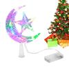 Christmas Tree Star Decorative Star And Moon Tree Toppers Christmas Decorations Holiday Ornament Home Decor For Tabletop Display