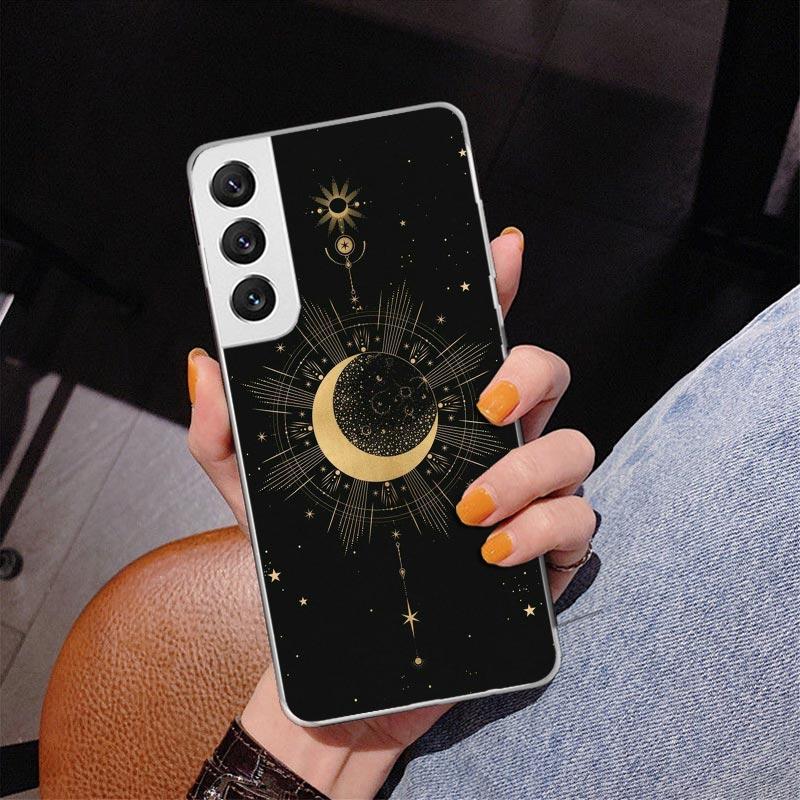 Moon Mystery Totem Witche Phone Case For Samsung Galaxy S24 S25 Edge S26 Ultra S23 S22 S21 Plus S20 FE + Personalized Print Cove