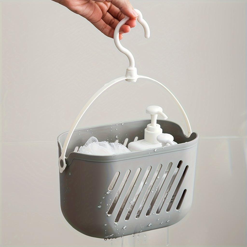 Hanging Storage Basket - Multi-Purpose Open Plastic Organizer for Bathroom, Kitchen & Home Use, Bathroom Shelves