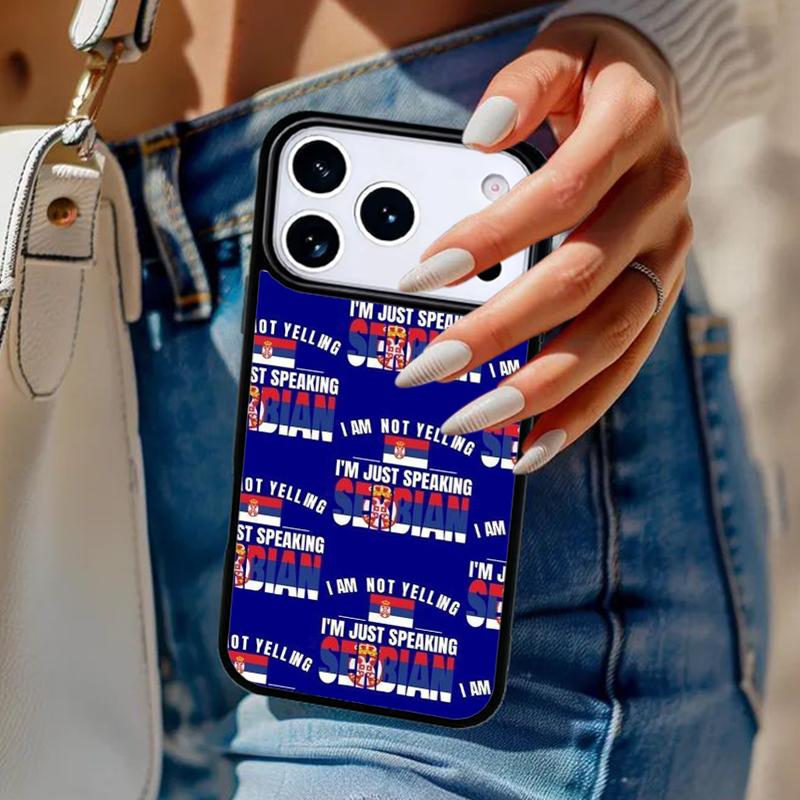 Flag of Serbia Serbian Phone Case For iPhone 17 Air 14 15 13 12 Max Cover For Apple 14 15 16 16e 11 Pro Max Plus Coque
