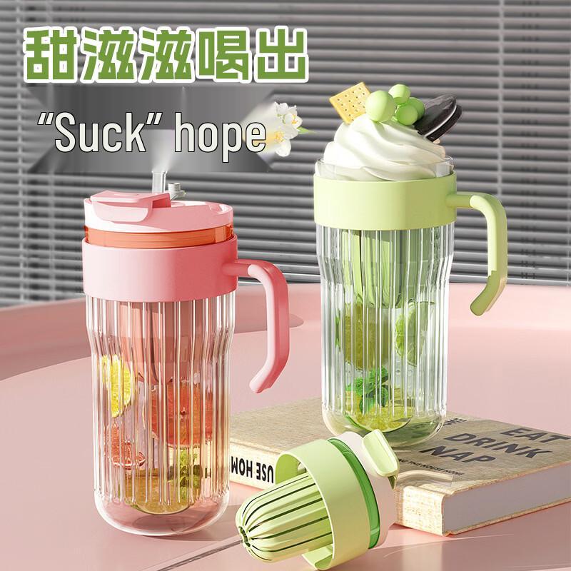 OLOEY Dual-Drink Borosilicate Glass Cup