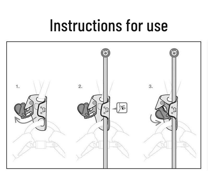 Outdoor Sports Fire Rescue and Rock Climbing Chest Ascender