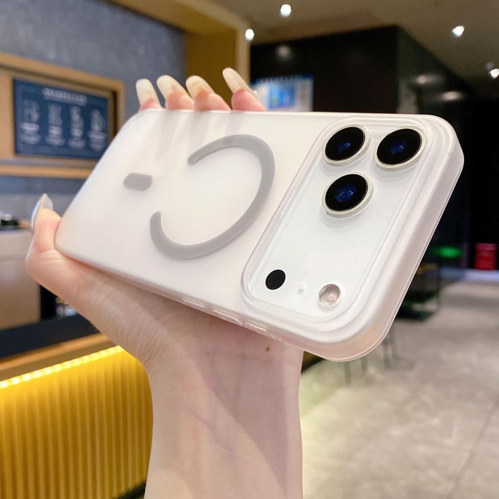 Applicable To IPhone17promax Ice Fog Magnetic Suction Phone Case Matte Apple 16 Premium Ultra Thin 15 Protection Case