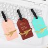 Travel Accessories Women Men Label Suitcase Tags ID Address Holder Creative Aircraft Luggage Tag Baggage Boarding