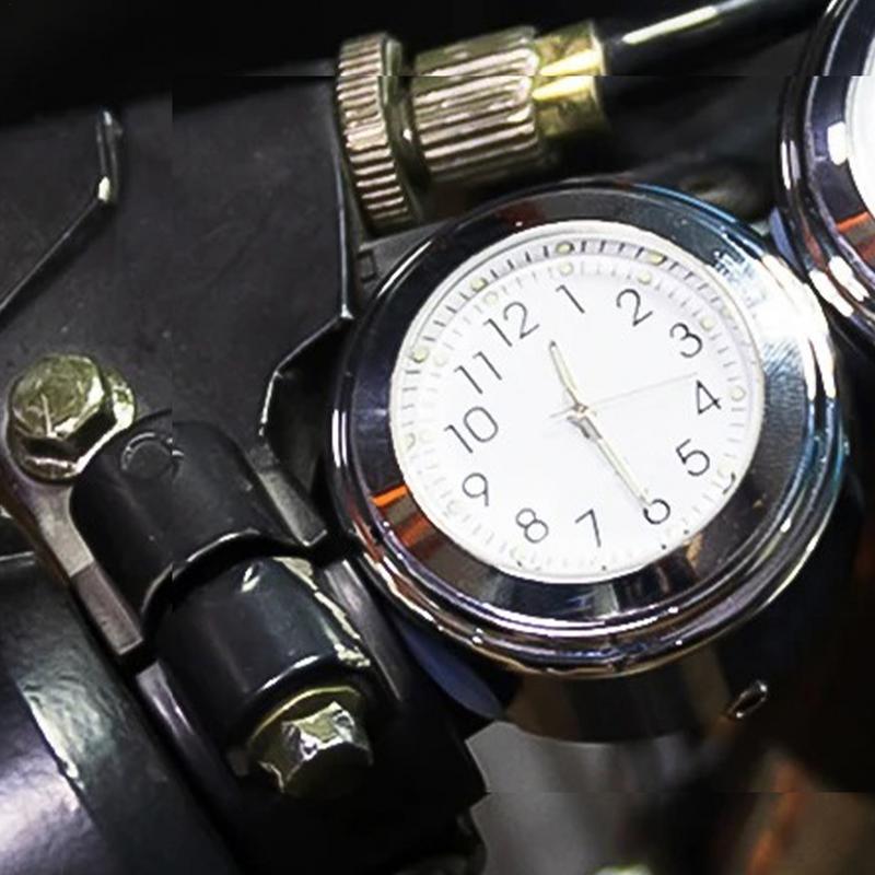 Handlebar Dial Motorcycle Clock Motocross Handlebar Time Watch Waterproof Motocross Dial Watch Clocks For Dirt Cycle Yachts
