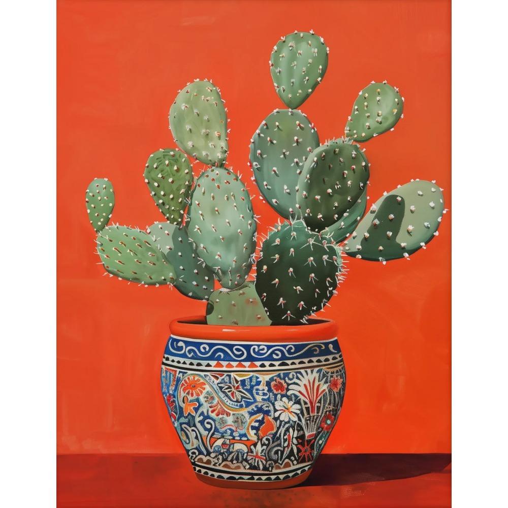 Poster Trendy Cactus Deserto Boho Western Messico Girly Estate Stampe Minimaliste Pittura su Tela Arte da Parete Immagine Decorazione Stanza Casa