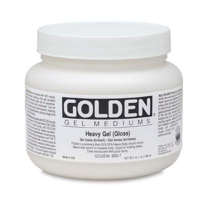 Dicker Struktur-Gel - GOLDEN ARTIST COLORS - Heavy Gel - 946 ml - Farblos - Glänzend