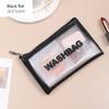PU Women Travel Storage Bag Cosmetic Bag Makeup Bag Travel Organizer Bags Waterproof Washbag Transparent Cosmetic Cases