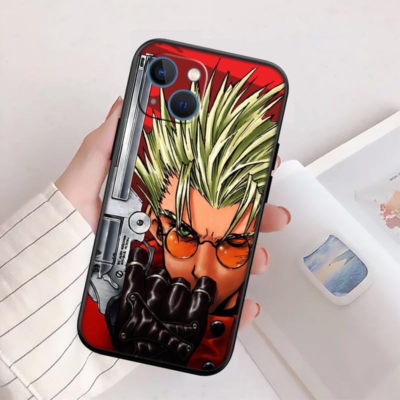 RP72 Trigun stampede New High-End Shell Phone Case for iPhone 16 15 14 13 12 Pro Max Plus Mini