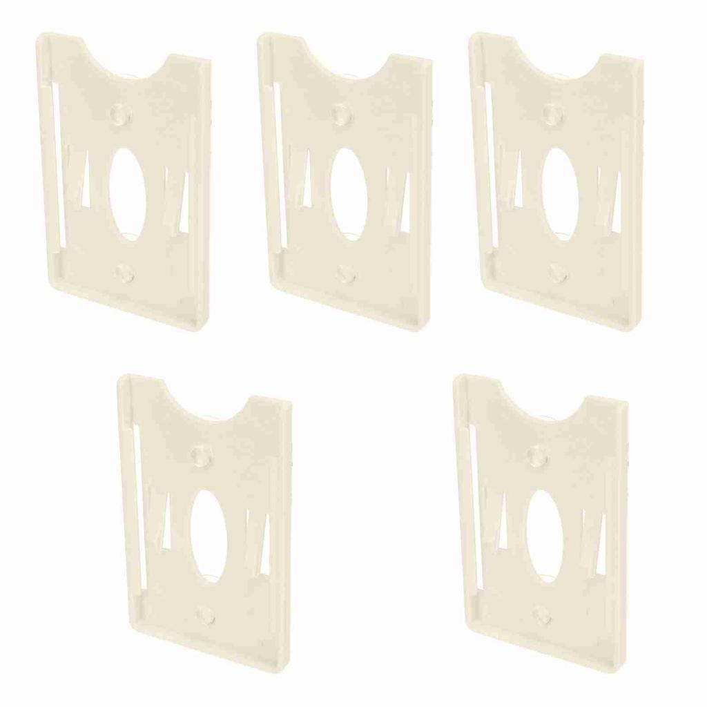 5 Pcs IC Card Holder Windshield Card Display Sleeve for Community Personnel Vehicle Management with Suction Cup