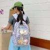 Schoolbag Japanese new high-value student schoolbag, fresh, sweet and transparent, large-capacity lightweight backpack