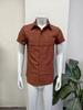 2025 Men's Plus Size Loose Cotton Linen Short-sleeve Solid Beach Shirt