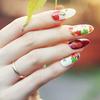 Maple Leaf Flower Butterfly Manikúra Nail Art Decal Samolepky Tipy Dekorace