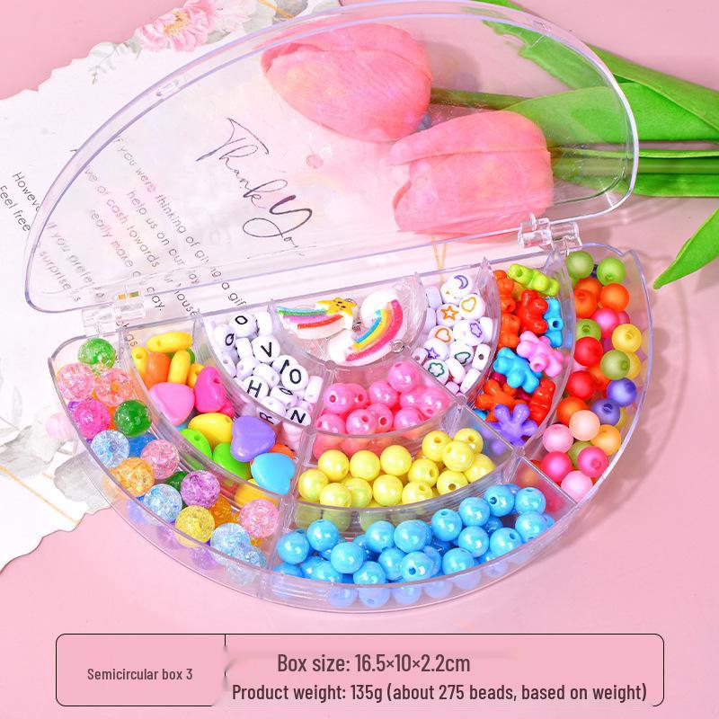 Jouets en perles faits à la main: Kit de Bijoux pour Filles DIY avec Bracelets et Colliers Puzzles Créatifs