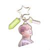 Acrylic Keychain Portable Versatile Adorable Keyring for Women Birthday Gift Style A