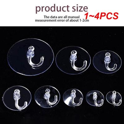 1~4PCS Super Strong Suction Cup Clothes Hook Durable Invisible Installation Innovative Design Easy To Use Heavy Burden S